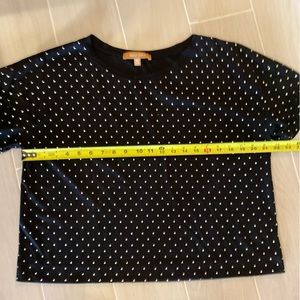 Ellen Tracy black studded tee